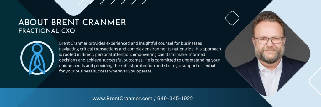 BrentCranmer CXO, Brent Cranmer CEO, Brent Cranmer CFO, Brent Cranmer COO.